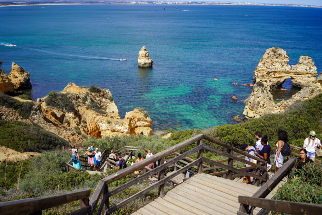 Meilleure plage à Lagos en Algarve au Portugal