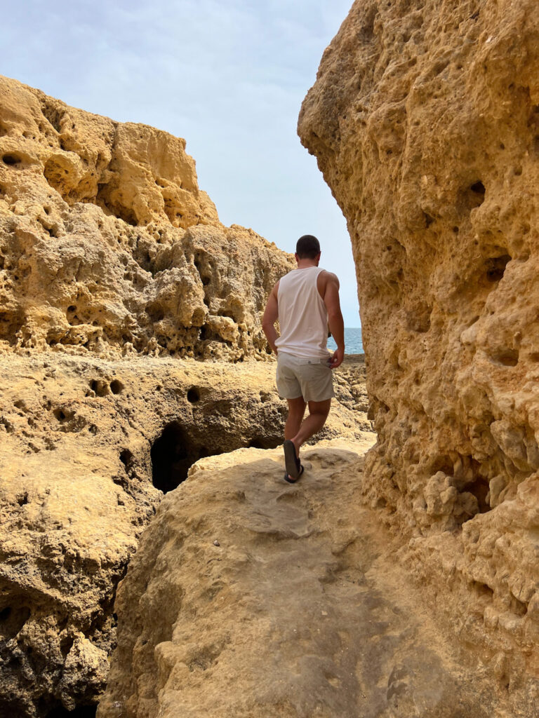 Cliff jumping en algarve